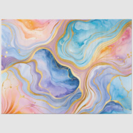 カラフル大理石インクアートティッシュペーパー 薄葉紙