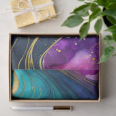 カラフル大理石インクアートティッシュペーパー 薄葉紙 (ギフト)