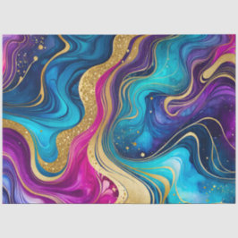 カラフル大理石インクアートティッシュペーパー 薄葉紙