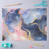 カラフル大理石インクアートティッシュペーパー 薄葉紙 (クラフト)