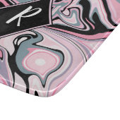 カラフル大理石ピンクパープルブルー カッティングボード (角)