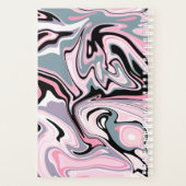 カラフル大理石ピンクパープルブルー プランナー手帳 (裏面)