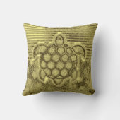 カラフル大理石模様の石打ちウミガメ3d宇佐国旗 クッション (裏面)