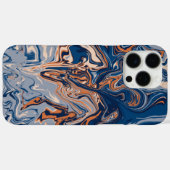 カラフル大理石 – 紙のマーリングスタイル Case-Mate iPhoneケース (裏面 (横))