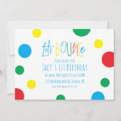 カラフル子供の誕生日ジャンプバウンスボールパーティー (正面)