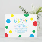 カラフル子供の誕生日ジャンプバウンスボールパーティー (スタンド正面)