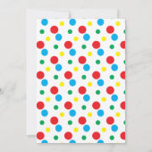 カラフル子供の誕生日ジャンプバウンスボールパーティー (裏面)