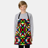 カラフル子供用エプロン エプロン (着用した状態)