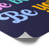 カラフル子供部屋感動的引用文 ポスター (角)