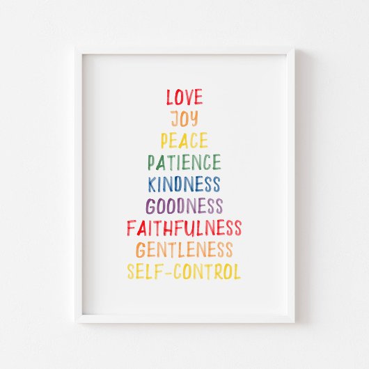 カラフル子供部屋聖書の聖句プリントセット3