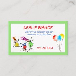 カラフル子遊日付カード コーリングカード