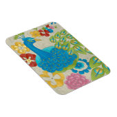 カラフル孔雀と花 マグネット (右側)