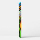 カラフル孔雀の火の絵画鳥 Case-Mate iPhoneケース (裏面 / 右)