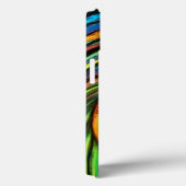 カラフル孔雀の火の絵画鳥 Case-Mate iPhoneケース (裏面 / 右)