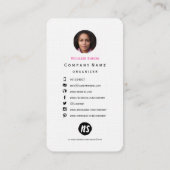 カラフル孔雀フローラペイズリー |名刺 名刺 (裏面)