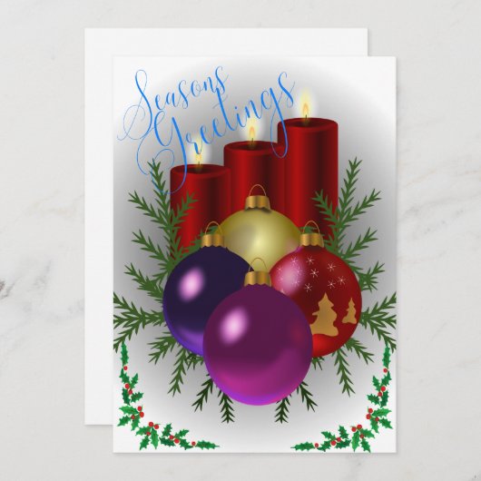 カラフル季節のごあいさつ シーズンカード (正面/裏面)