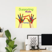 カラフル学校心理学ポスター ポスター (ホームオフィス)