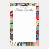 カラフル学校用品パーソナライズされた先生 ポストイット (正面)