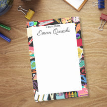 カラフル学校用品パーソナライズされた先生