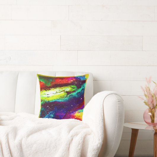 カラフル宇宙アー買ト クッション (ソファ)