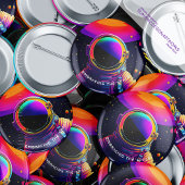 カラフル宇宙ボタンの採用 缶バッジ