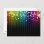 カラフル宇宙レインボースターズ ポストカード (正面/裏面)