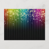 カラフル宇宙レインボースターズ ポストカード (正面)