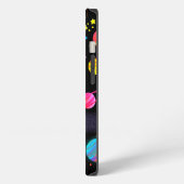 カラフル宇宙惑星銀河系星パターン iPhoneケース (左側面)