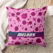 カラフル宇宙惑星銀河系星模様 クッション (ブランケット)