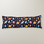 カラフル宇宙探索パターン ボディピロー (裏面)