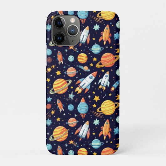 カラフル宇宙探索パターン Case-Mate iPhoneケース (裏)