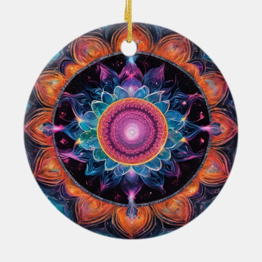 カラフル宇宙曼荼羅 セラミックオーナメント (裏面)