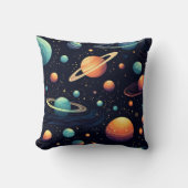 カラフル宇宙 クッション (正面)