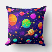 カラフル宇宙 クッション (正面)