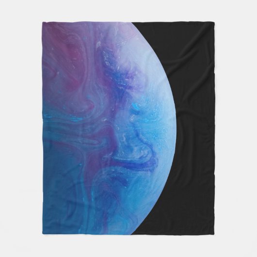 カラフル宇宙 フリースブランケット (正面)