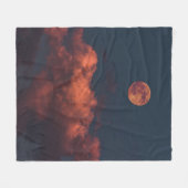 カラフル宇宙 フリースブランケット (正面(横))