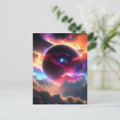 カラフル宇宙 ポストカード (スタンド正面)