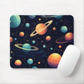 カラフル宇宙 マウスパッド (マウス)