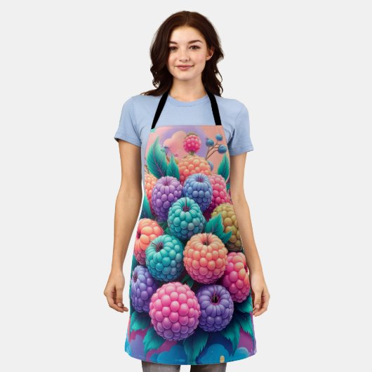 カラフル実 エプロン (着用した状態)