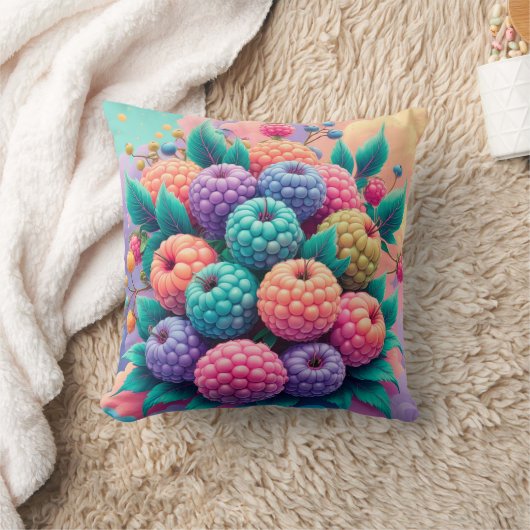 カラフル実 クッション (ブランケット)