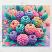 カラフル実 スパークリングワインラベル (シングルラベル)