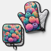 カラフル実 鍋つかみ&鍋敷きセット (正面/裏面)