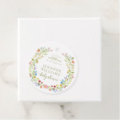 カラフル小さな野花の赤ちゃんシャワー感謝していユー フェイバータグ (インサイチュ)