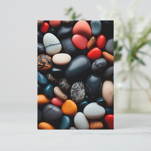 カラフル小石 招待状 (スタンド正面)