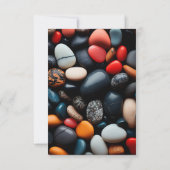 カラフル小石 招待状 (裏面)