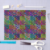 カラフル少し愛ハートのティッシュペーパー 薄葉紙 (クラフト)