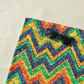 カラフル山形フェイクグリッター ビーチタオル (インサイチュ)