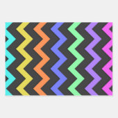 カラフル山鮮やかカッコいいおもしろい模様 ラッピングペーパーシート (正面2)