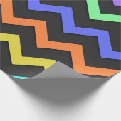 カラフル山鮮やかカッコいいおもしろい模様 ラッピングペーパー (角)