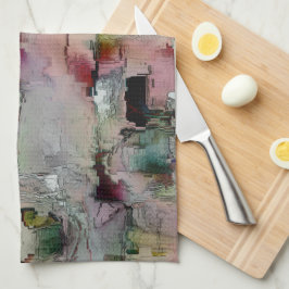 カラフル岩の先駆的なサーモン キッチンタオル